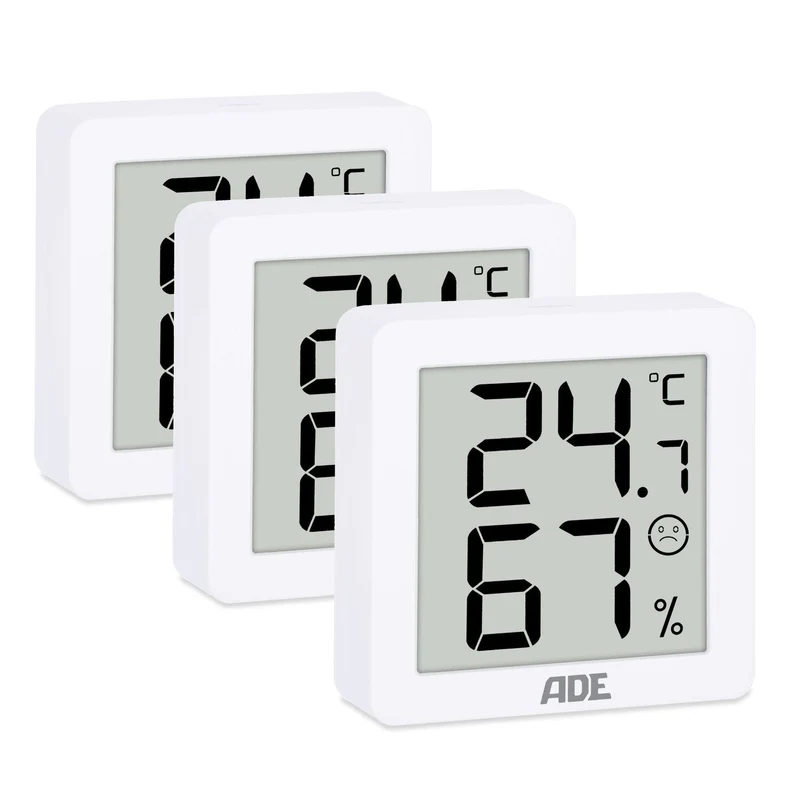 Digitales Thermo-/Hygrometer im 3er-Set